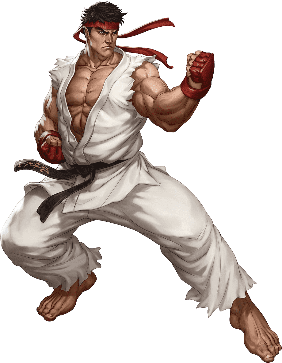 Ryu do Street Fighter — um dos jogos classicos inclusos